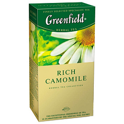 Чайный напиток "Greenfield" 25 пак*1,5 гр., со вкусом ромашки, яблок и корицы, Rich Camomile