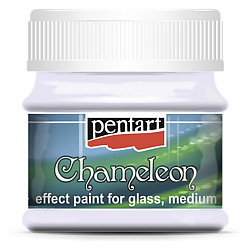 Краски д/стекла "Pentart Chameleon" лиловый, 50 мл, банка