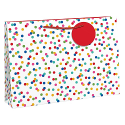 Пакет бумажный подарочный 37,3*11,8*27,5 см "Joyful spots"