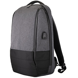 Рюкзак д/ноутбука 15" "Gran" полиэстер., т.-серый/черный
