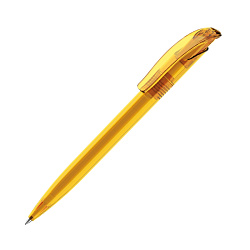 Ручка шарик/автомат "Challenger Clear" 1,0 мм, пласт., прозр., желтый, стерж. синий
