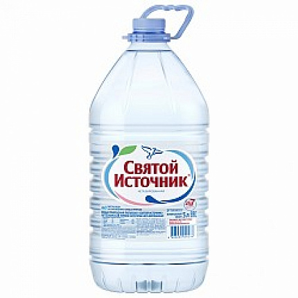 Вода питьевая "Святой Источник" негазир., 5 л., пласт. бутылка