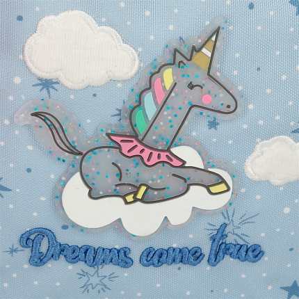 Рюкзак детский "Dreams come true" XS полиэстер, голубой/розовый